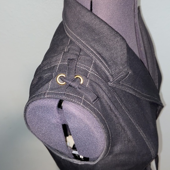 Premise dress 80% polyester and rayon size 4 gold button up - Picture 6 of 10